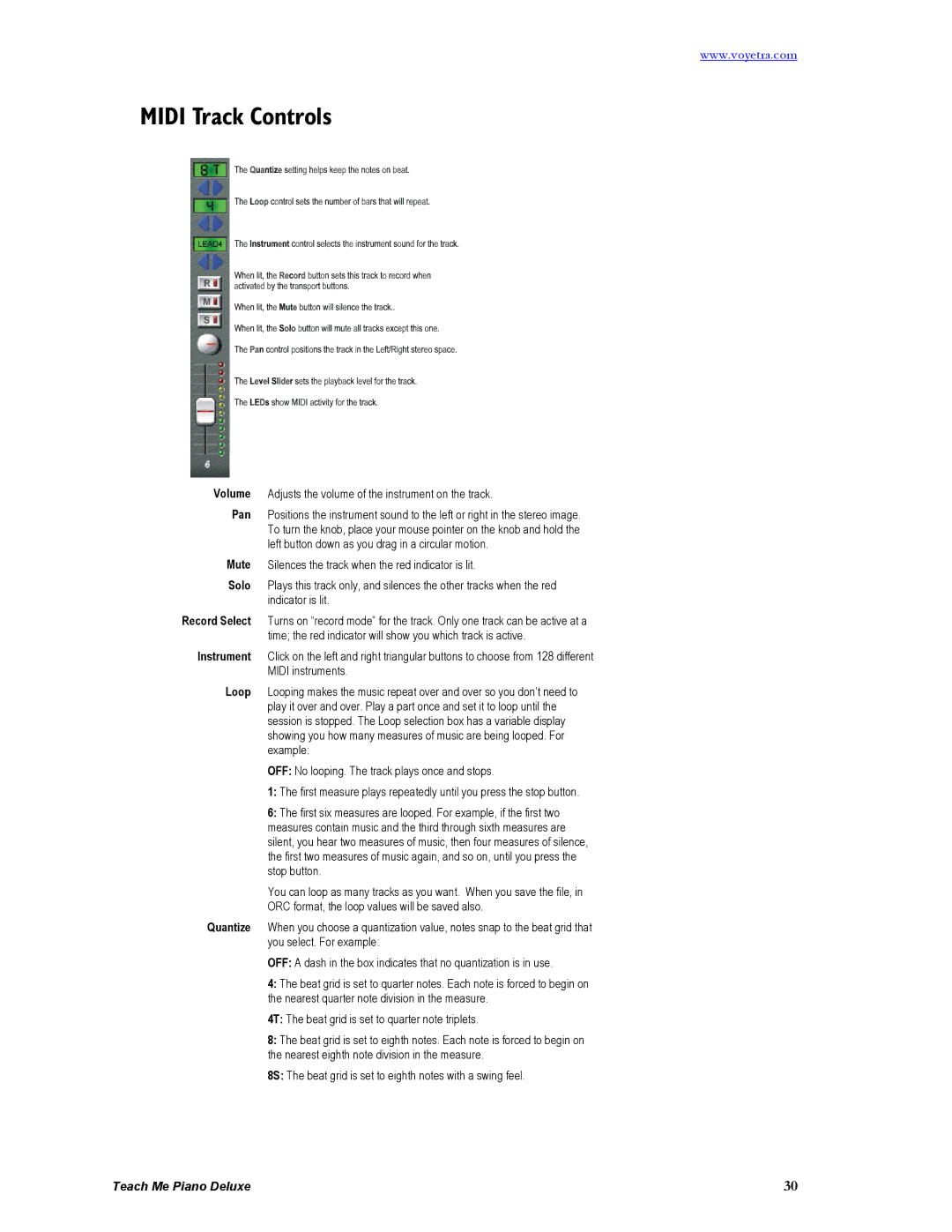 Turtle Beach Deluxe manual Midi Track Controls 