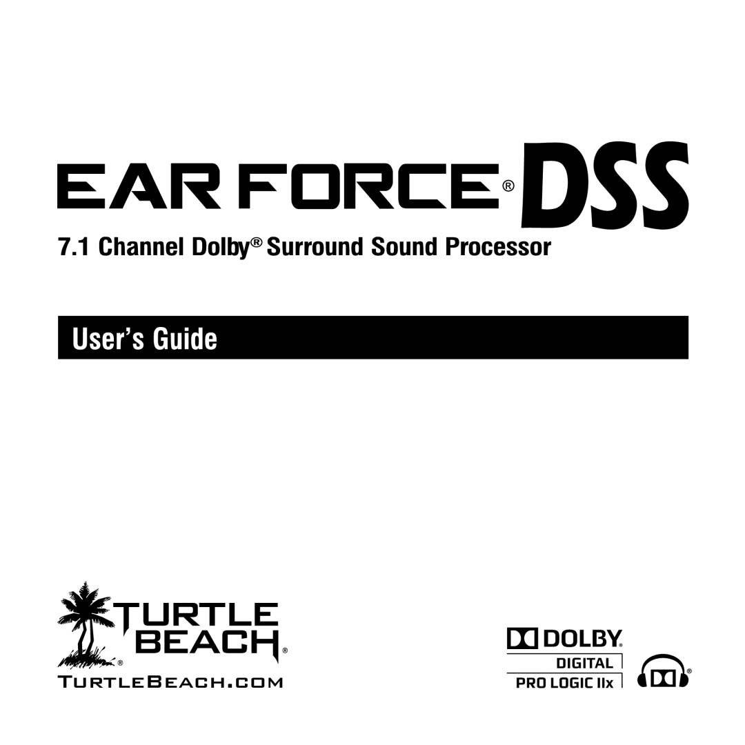 Turtle Beach DSS manual Turtlebeach.Com 