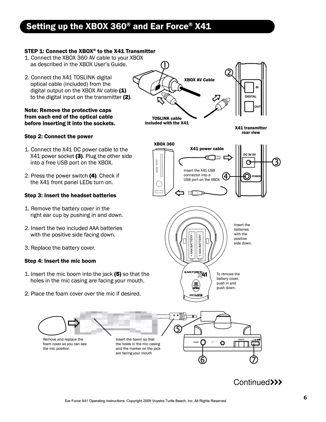 Turtle Beach Ear Force X41 manual 