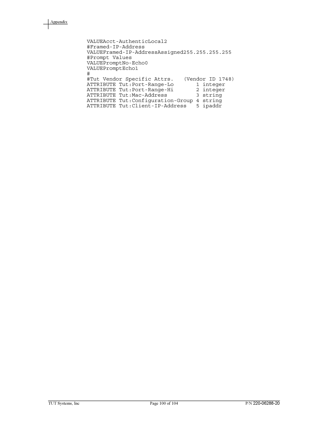 Tut Systems SMS2000 manual TUT Systems, Inc 100 