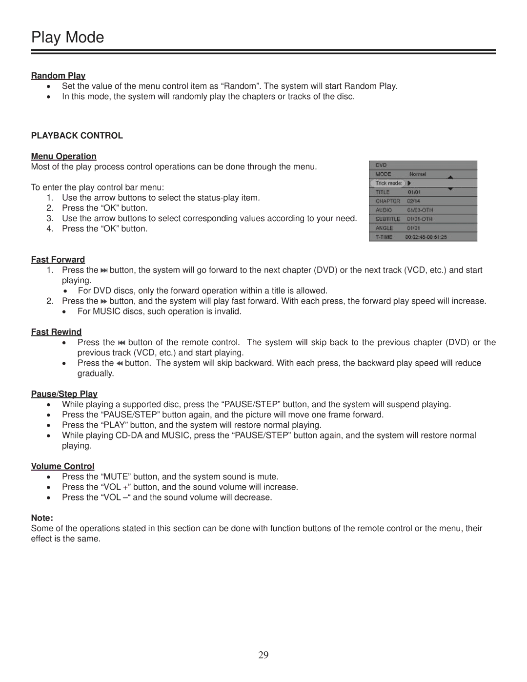 TVGuardian DRM-2001G manual Playback Control 