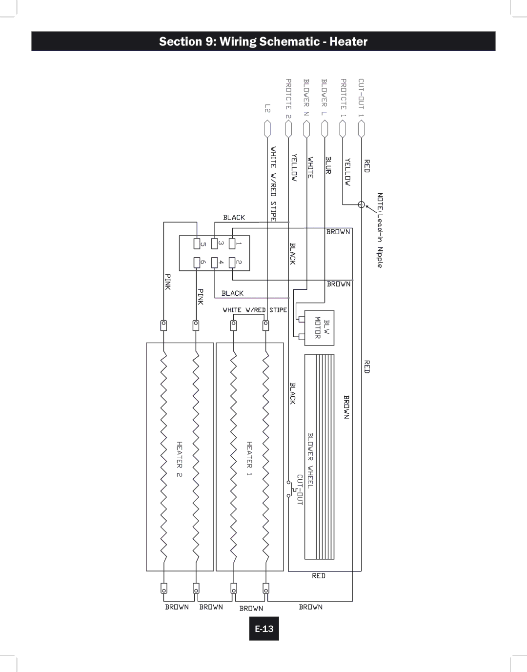 Twin-Star International 39EB364GRS, 33EB304GRS installation instructions Wiring Schematic Heater 