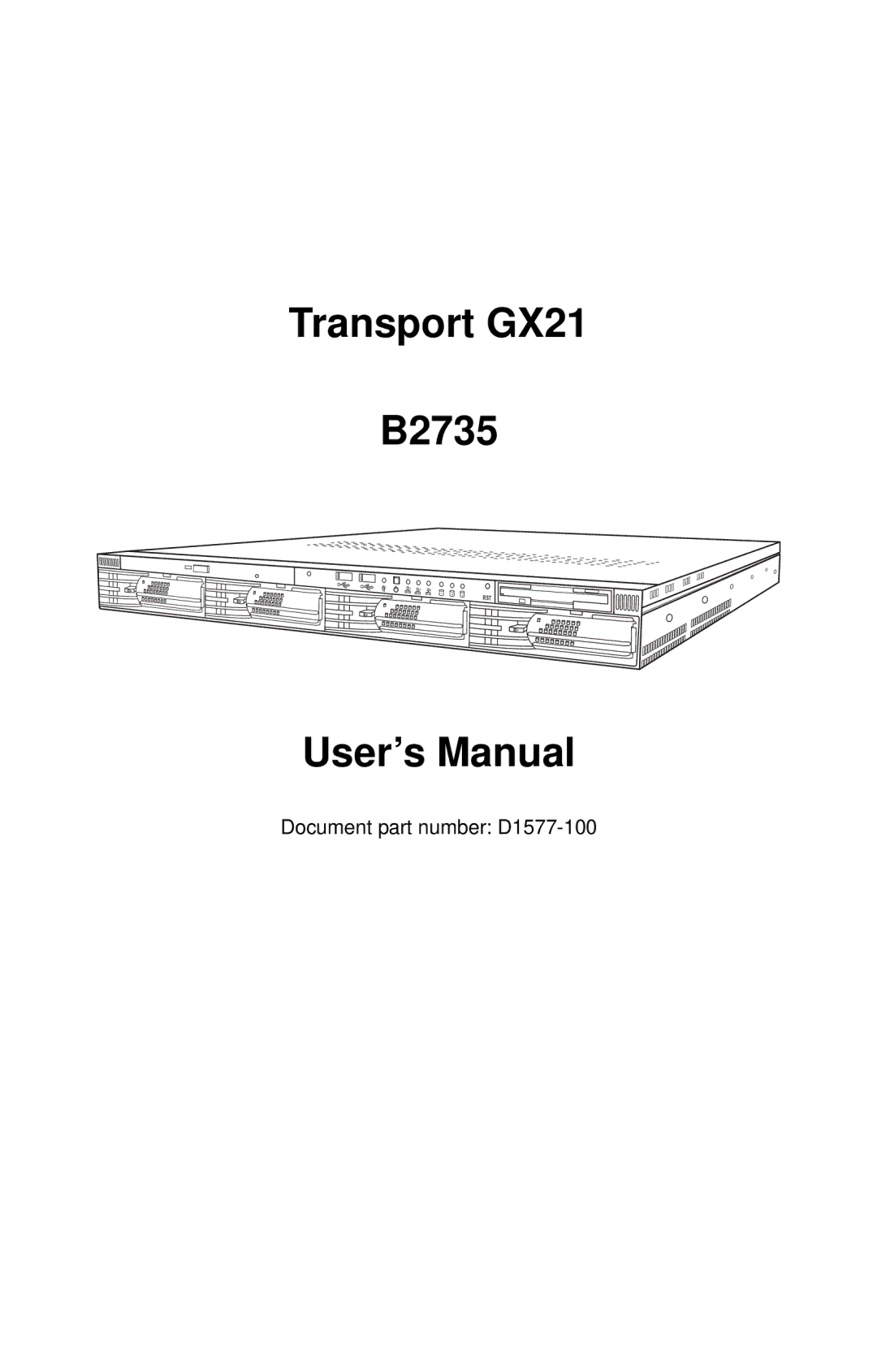 Tyan Computer user manual Transport GX21 B2735 