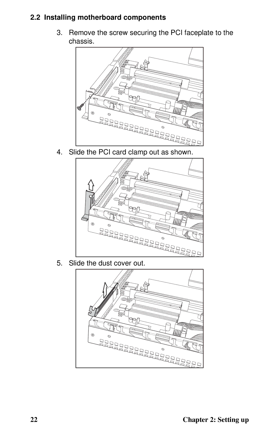 Tyan Computer B2735 user manual Installing motherboard components 