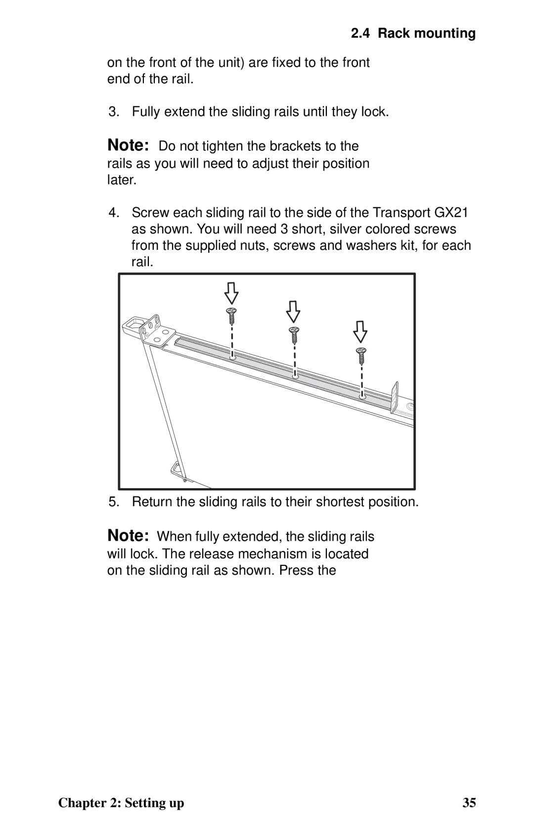 Tyan Computer B2735 user manual Rack mounting 