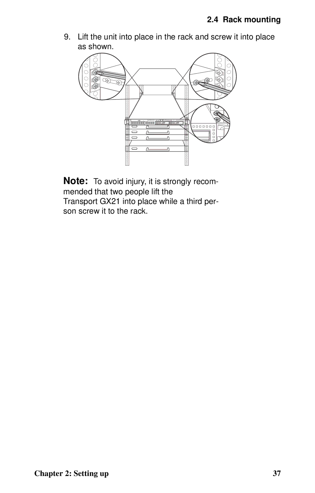 Tyan Computer B2735 user manual Rack mounting 