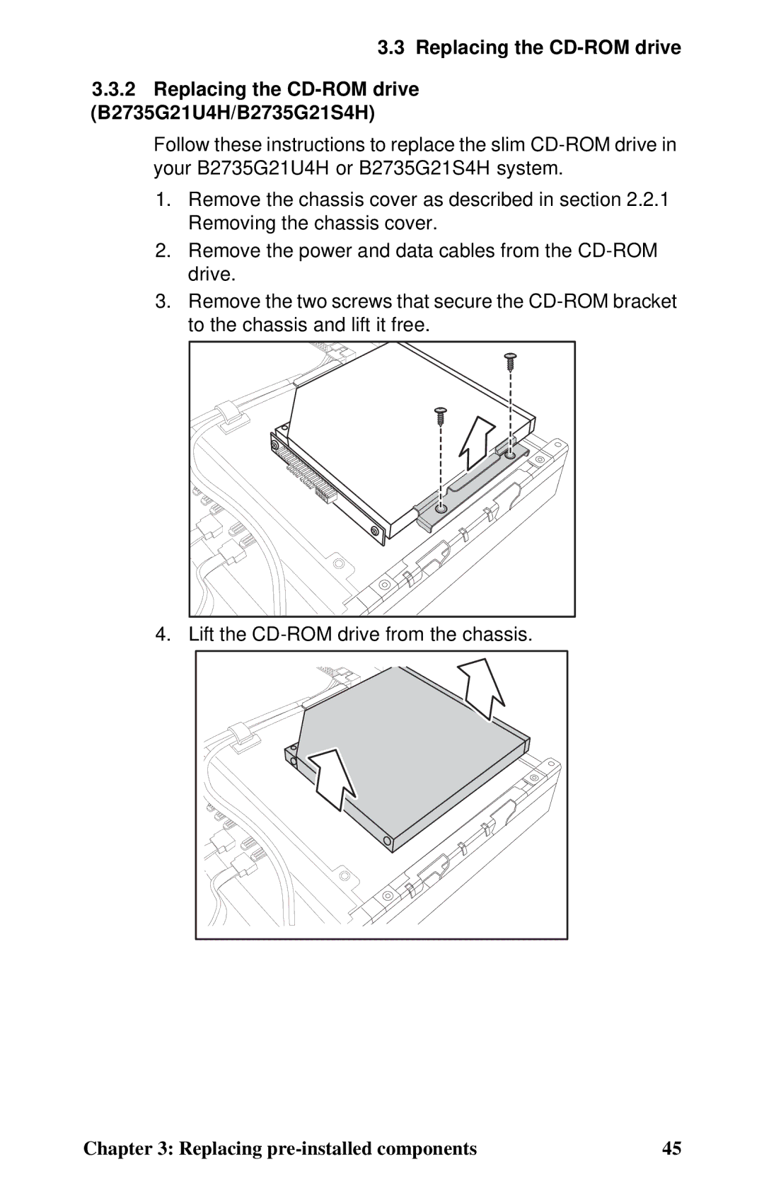 Tyan Computer B2735 user manual Replacing pre-installed components 