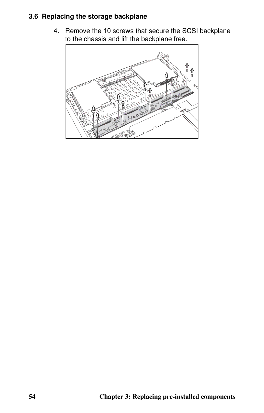 Tyan Computer B2735 user manual Replacing the storage backplane 