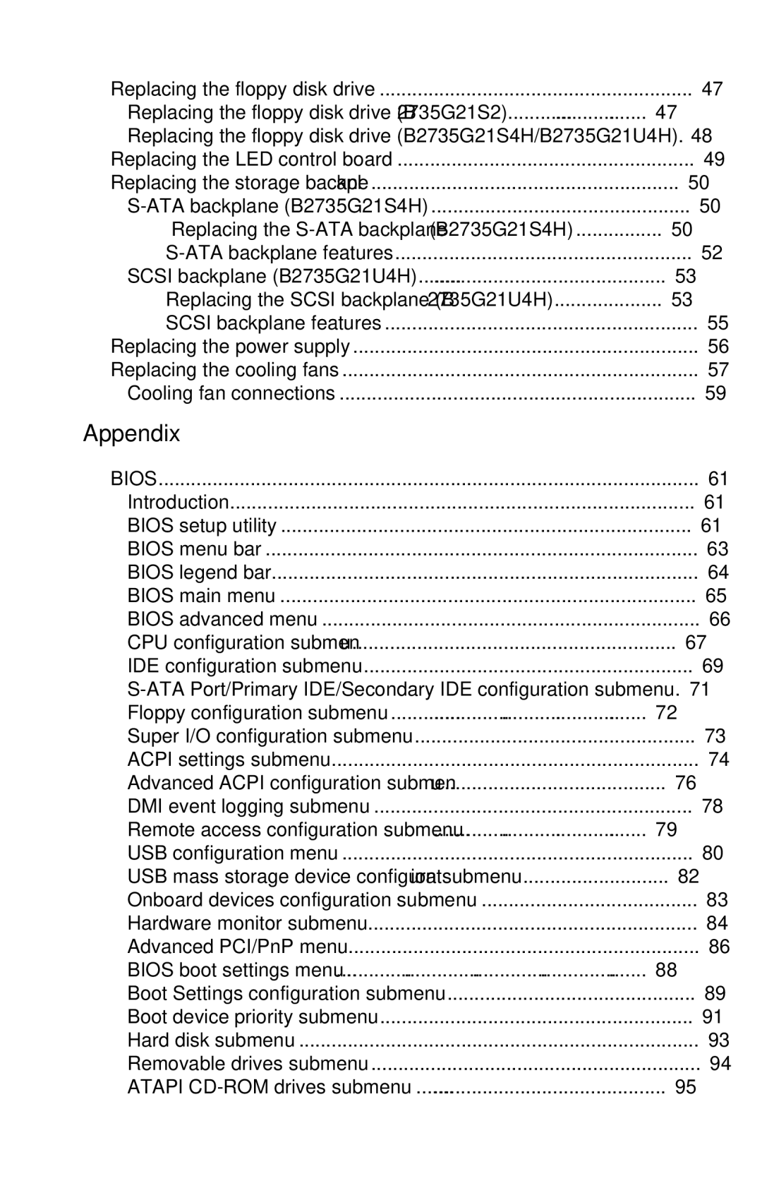 Tyan Computer B2735 user manual Appendix 