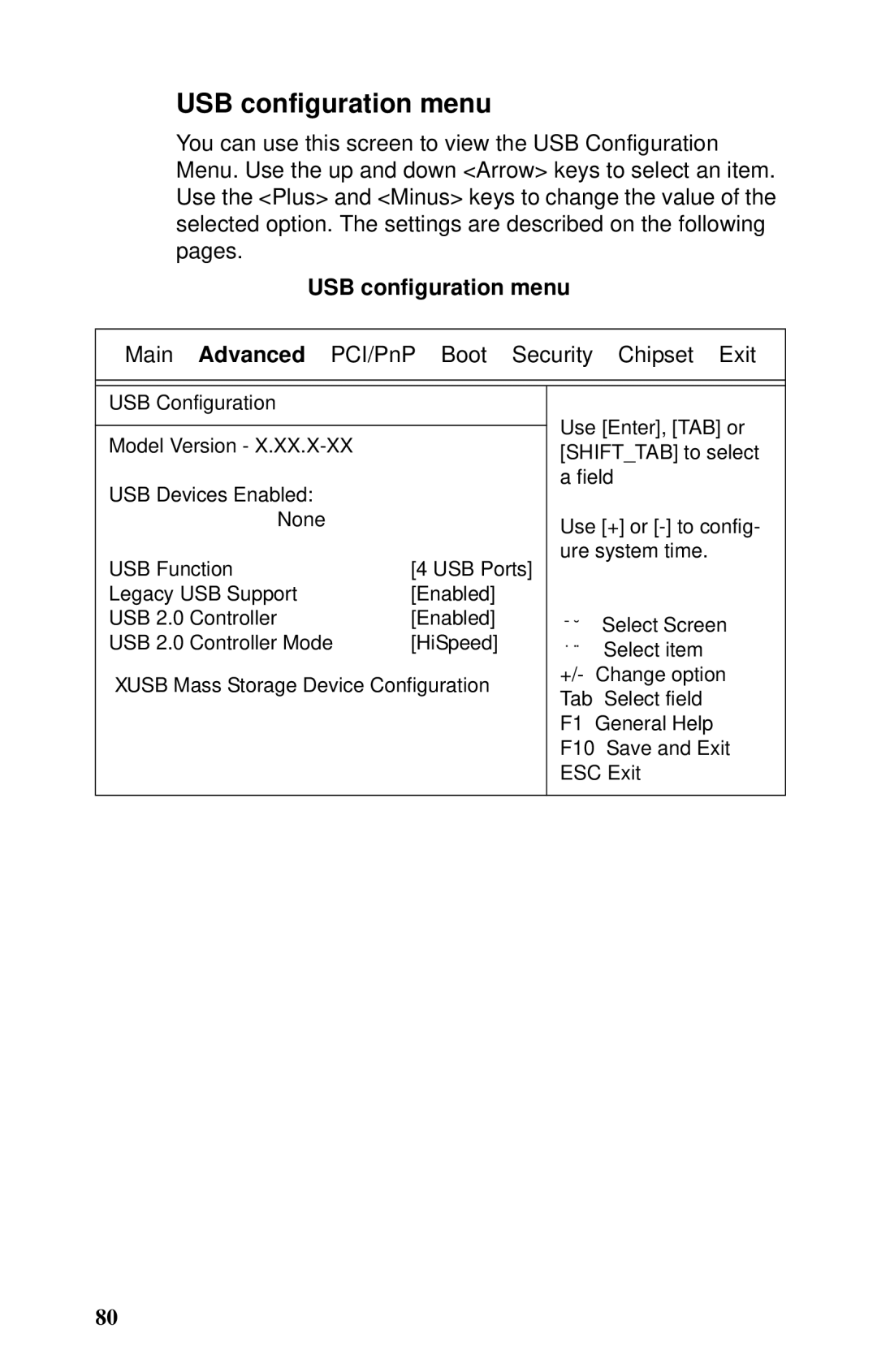 Tyan Computer B2735 user manual USB configuration menu 