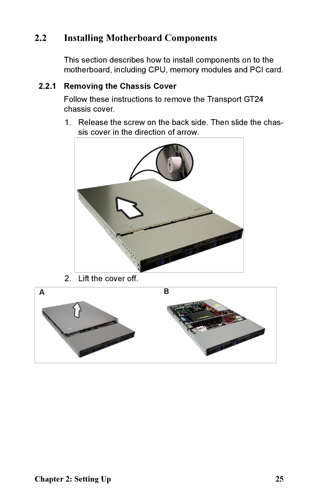 Tyan Computer B2881 manual Installing Motherboard Components, Removing the Chassis Cover 