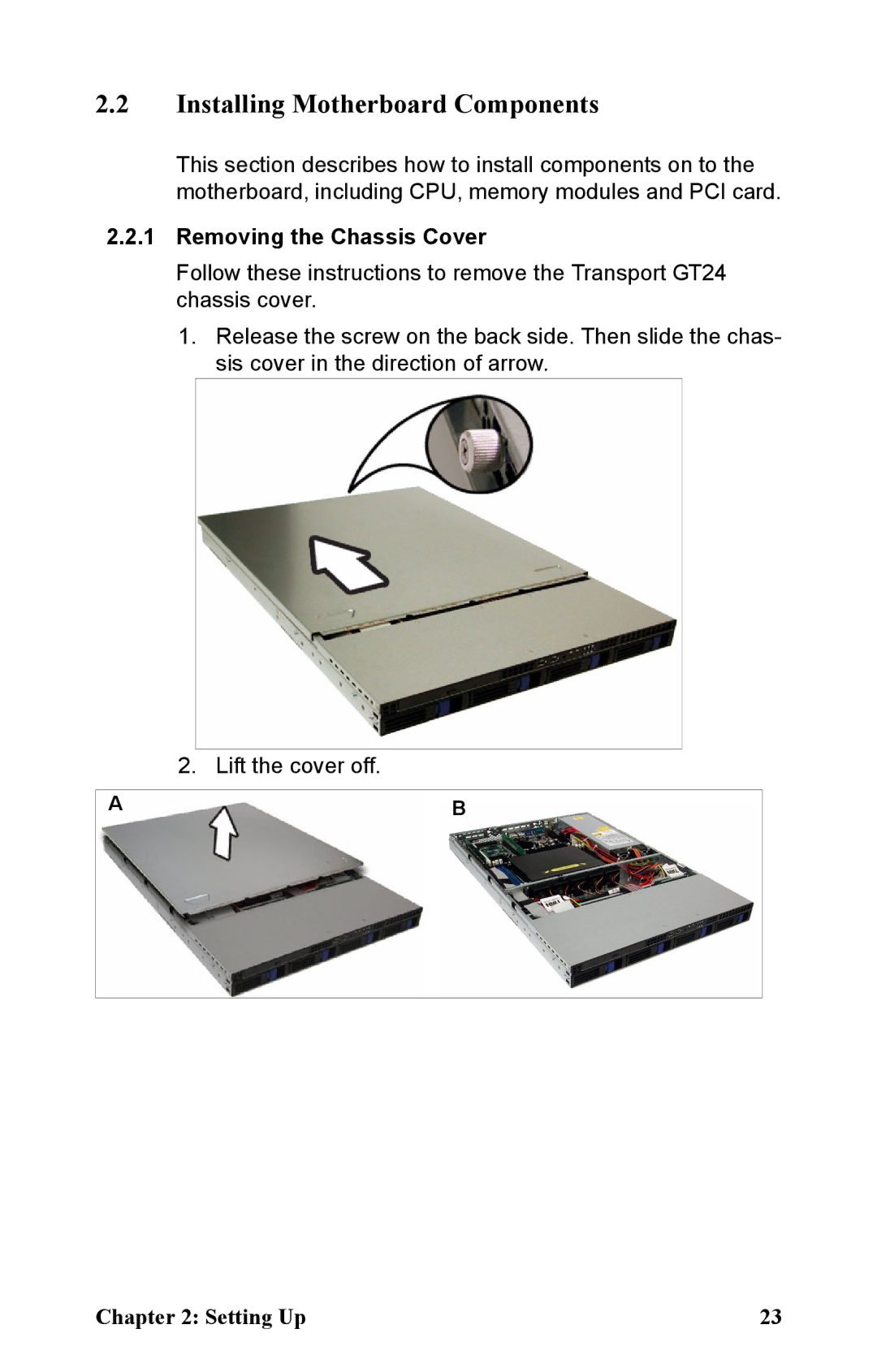 Tyan Computer B2891 manual Installing Motherboard Components, Removing the Chassis Cover 