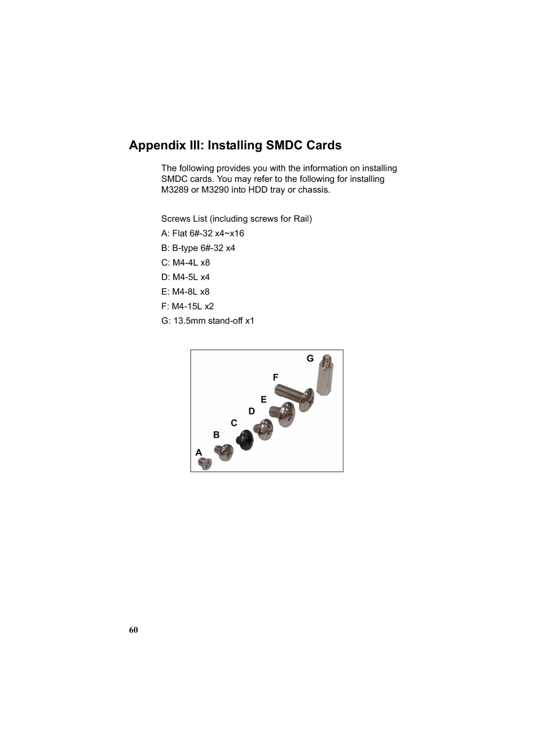 Tyan Computer B3970-U manual Appendix III Installing Smdc Cards 