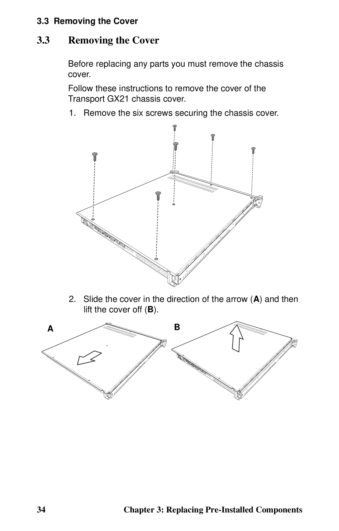 Tyan Computer B5102, GX21 manual Removing the Cover 