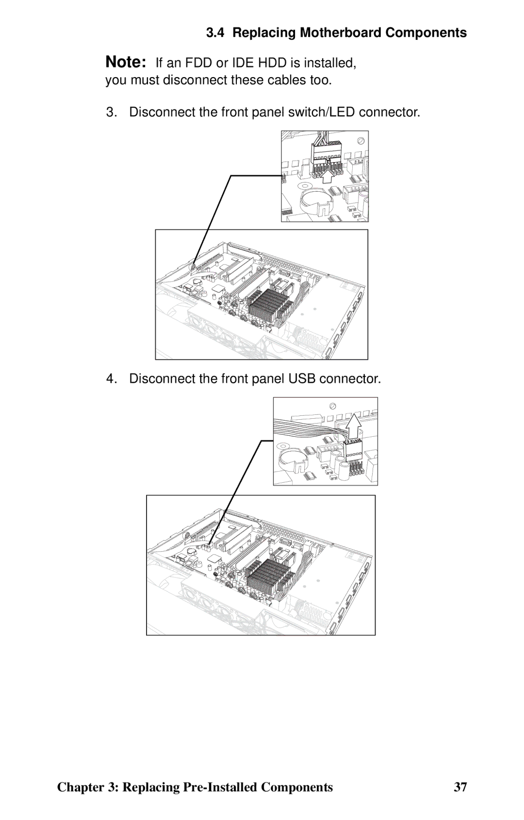 Tyan Computer GX21, B5102 manual Replacing Motherboard Components 