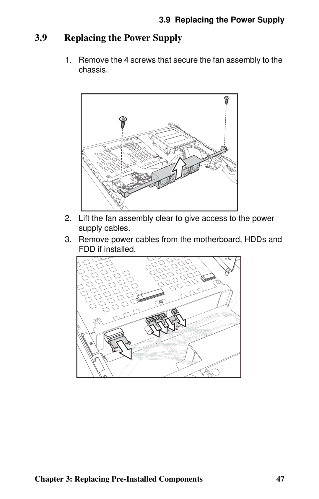 Tyan Computer GX21, B5102 manual Replacing the Power Supply 