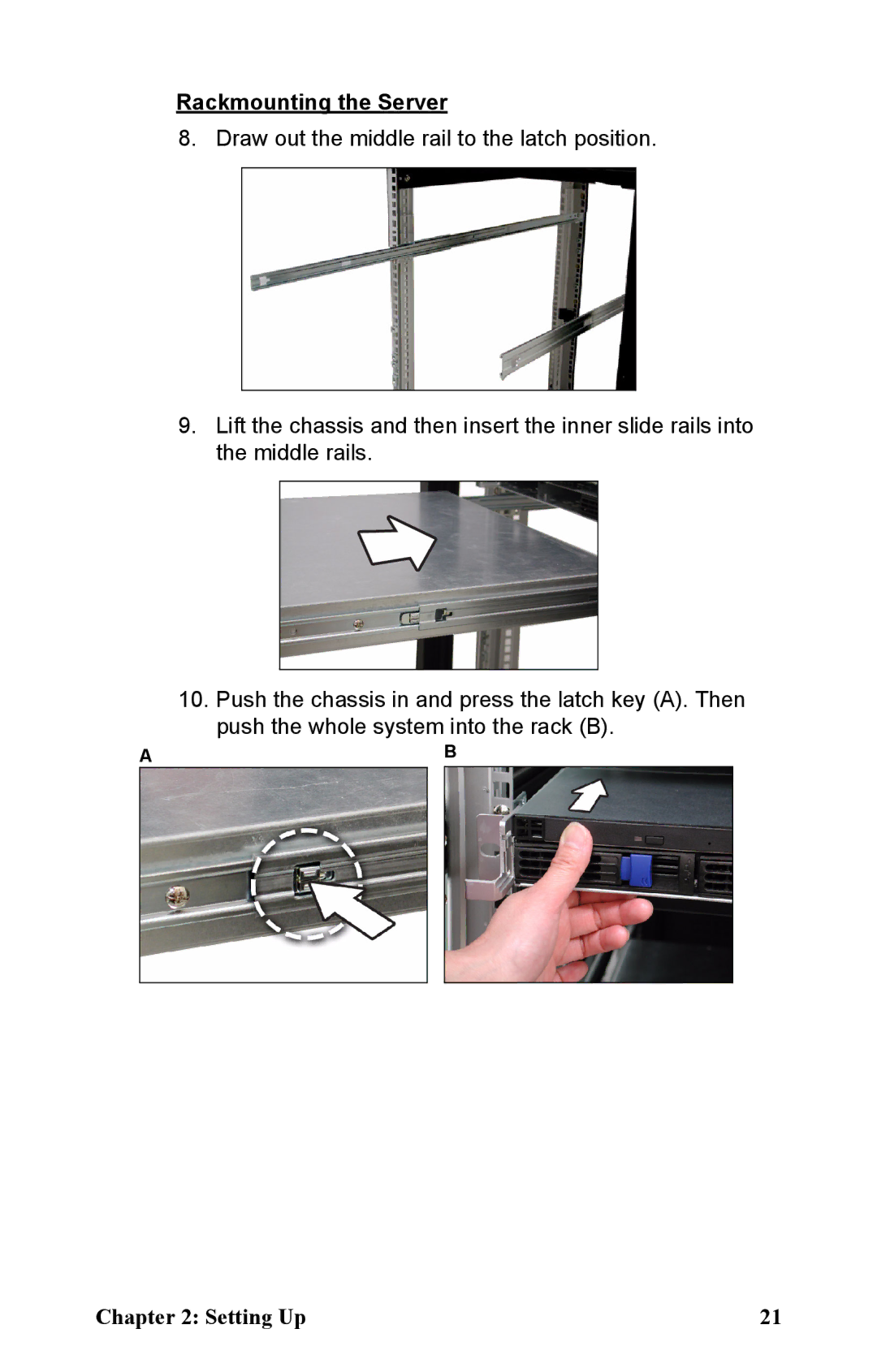 Tyan Computer B5161 manual Rackmounting the Server 