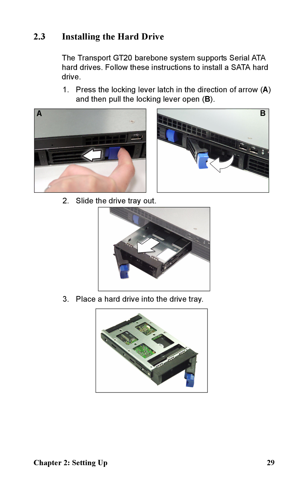 Tyan Computer B5161 manual Installing the Hard Drive 