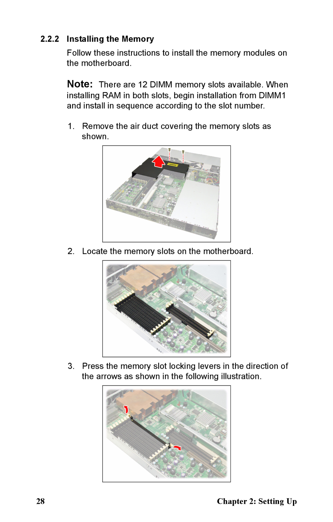 Tyan Computer B5381 manual Installing the Memory 