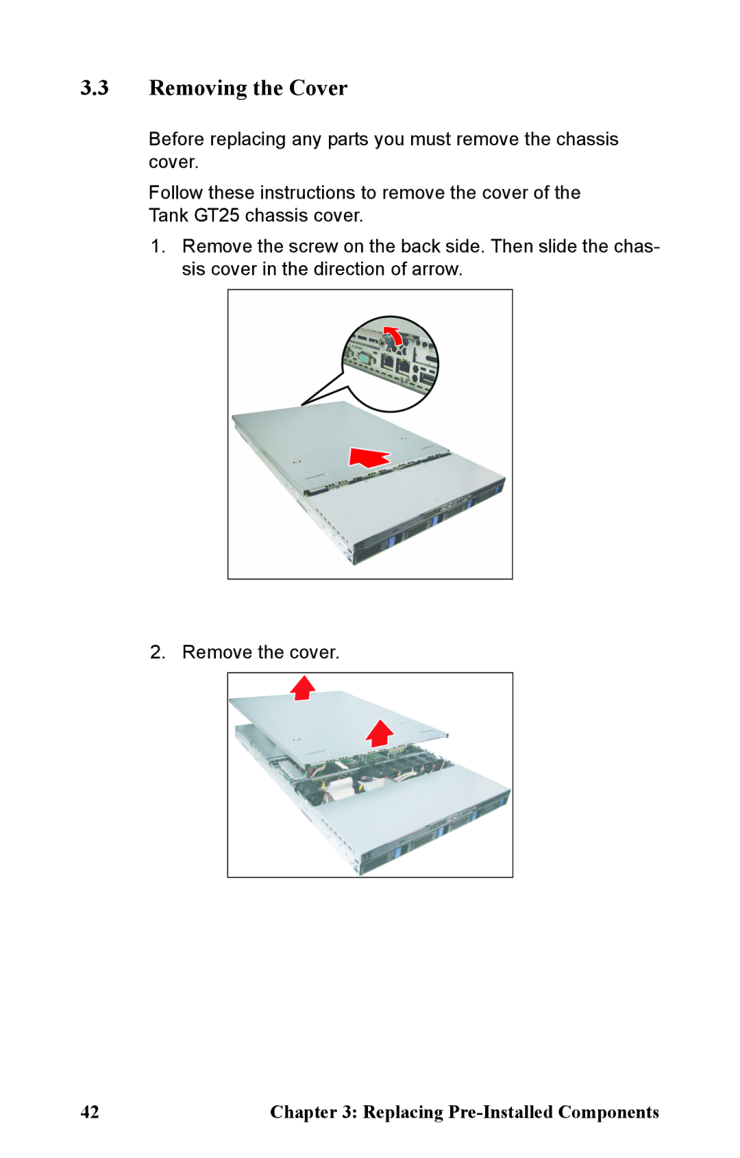 Tyan Computer B5381 manual Removing the Cover 