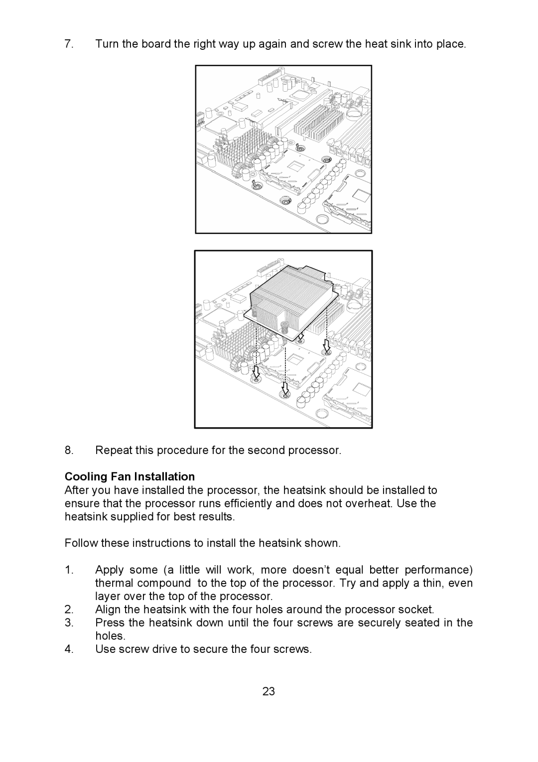 Tyan Computer i500opx warranty Cooling Fan Installation 