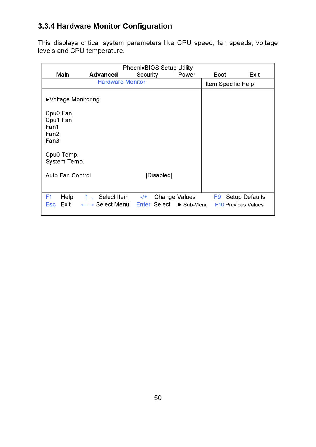 Tyan Computer i500opx warranty Hardware Monitor Configuration 