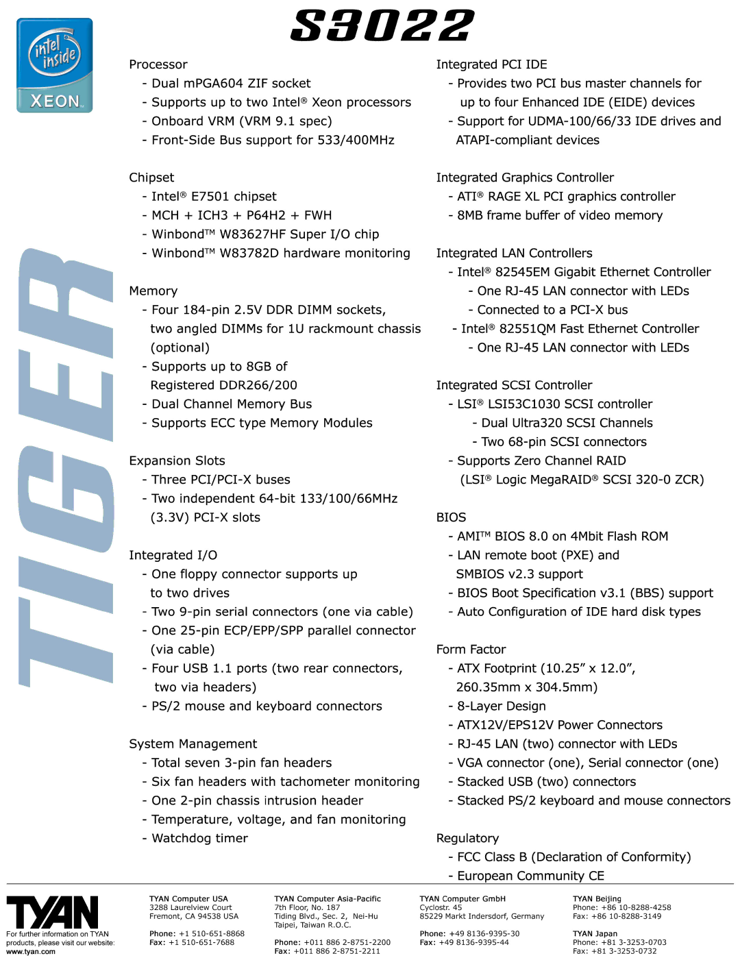 Tyan Computer i7501X manual 