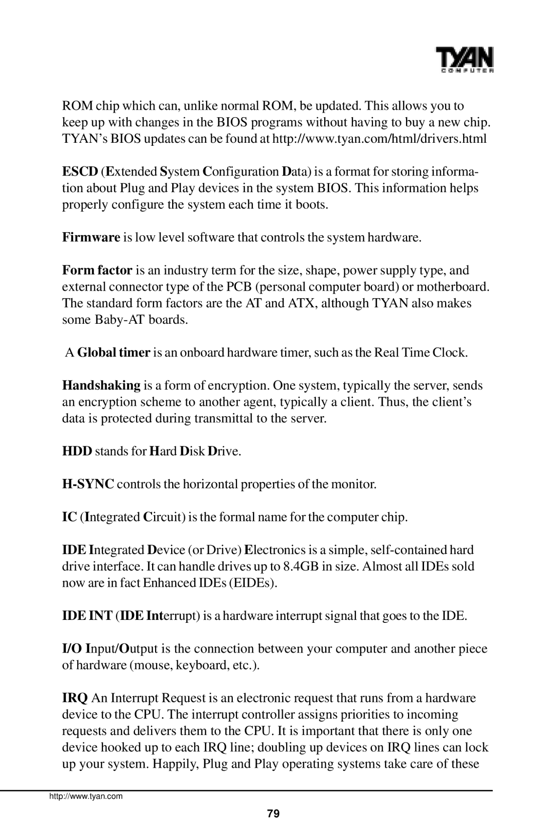 Tyan Computer InterServe 90 manual 