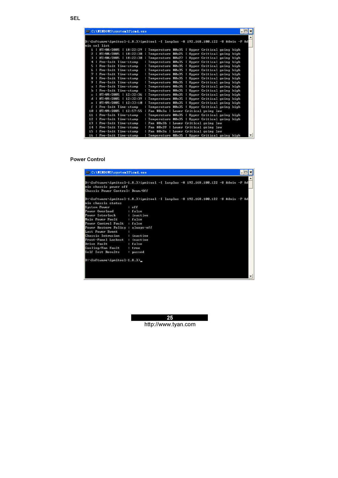 Tyan Computer M3291, M3295 warranty Power Control 