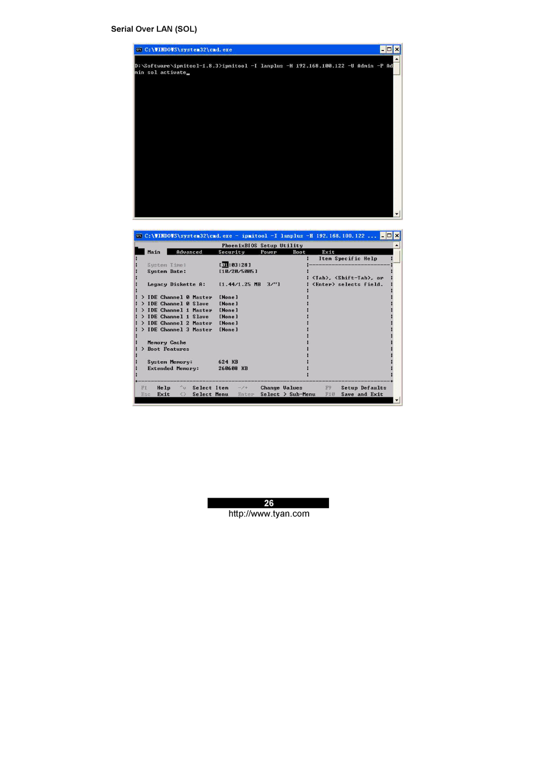 Tyan Computer M3295, M3291 warranty Serial Over LAN SOL 