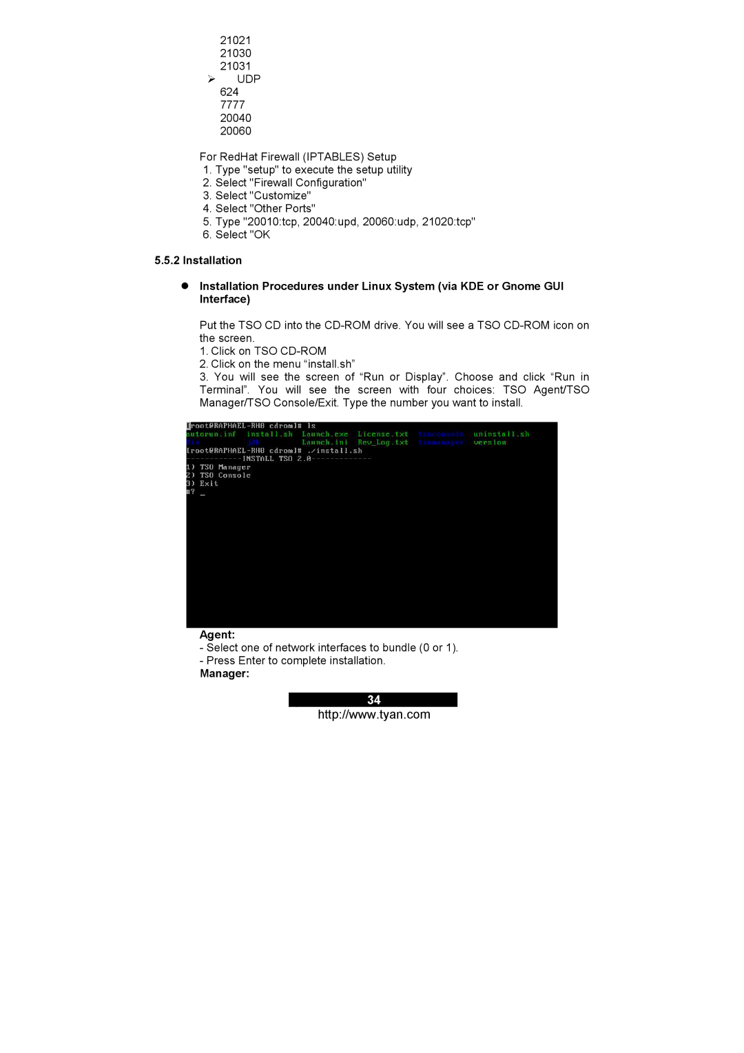 Tyan Computer M3295, M3291 warranty Agent, Manager 