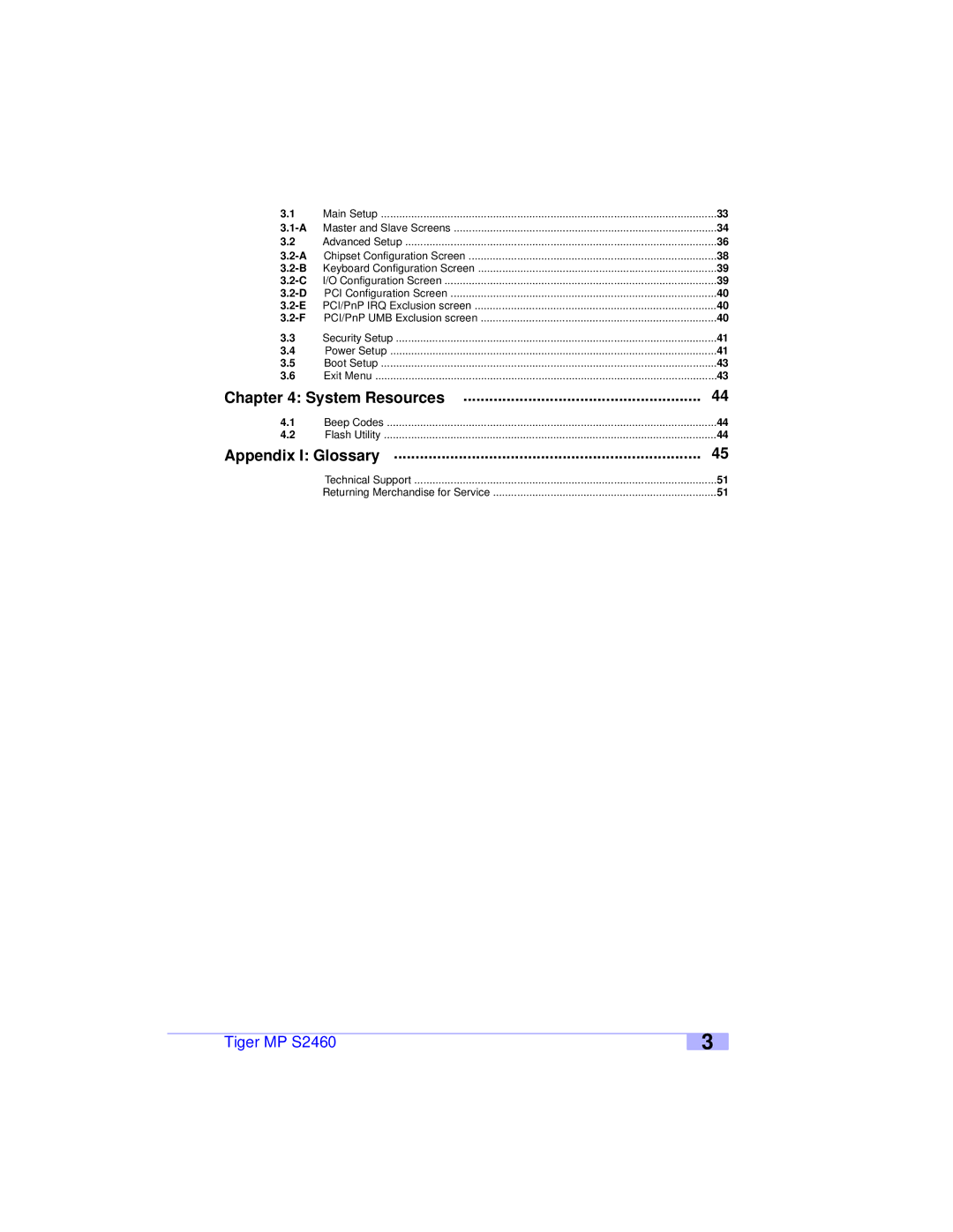 Tyan Computer S2460 user manual System Resources 