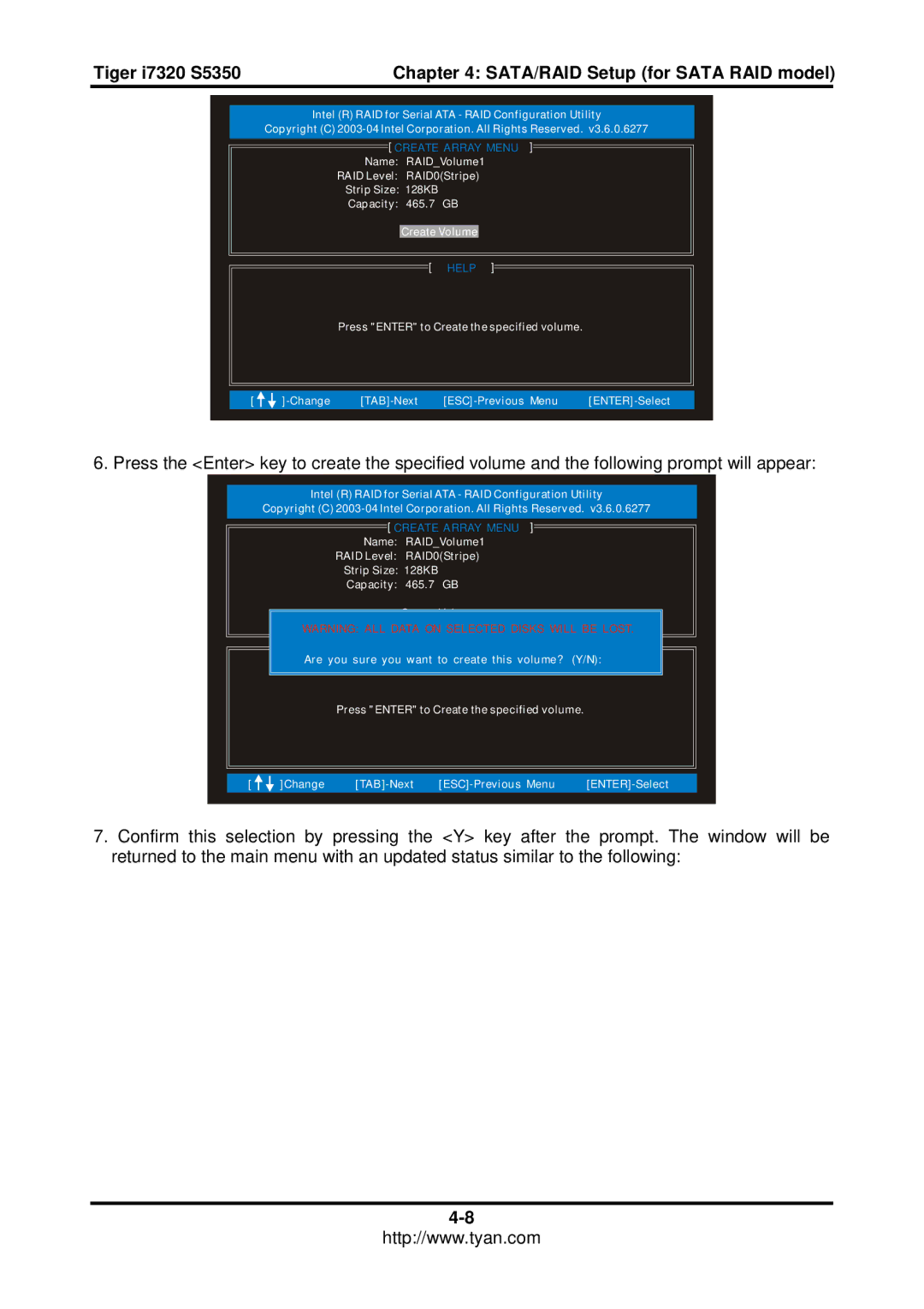 Tyan Computer I7320 user manual Tiger i7320 S5350 