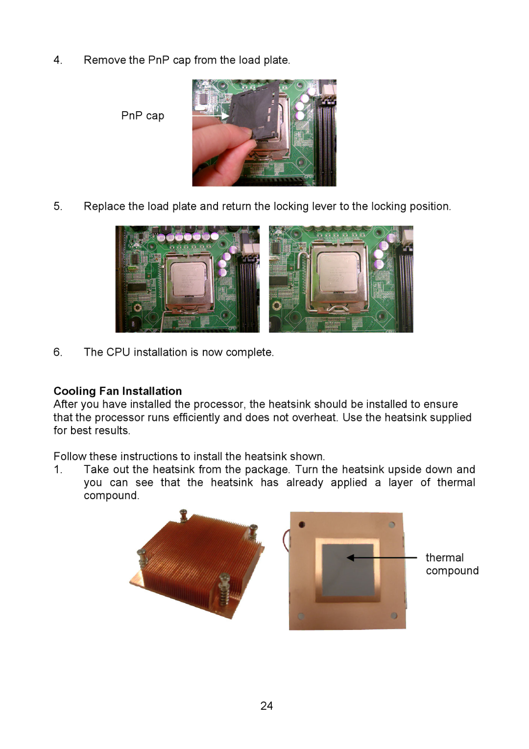 Tyan Computer S5520, Q35T warranty Cooling Fan Installation 