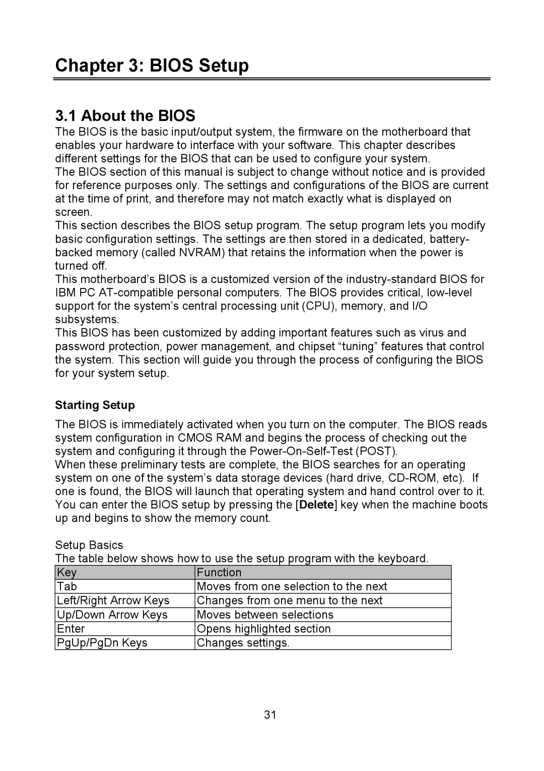 Tyan Computer Q35T, S5520 warranty Bios Setup, About the Bios, Starting Setup 