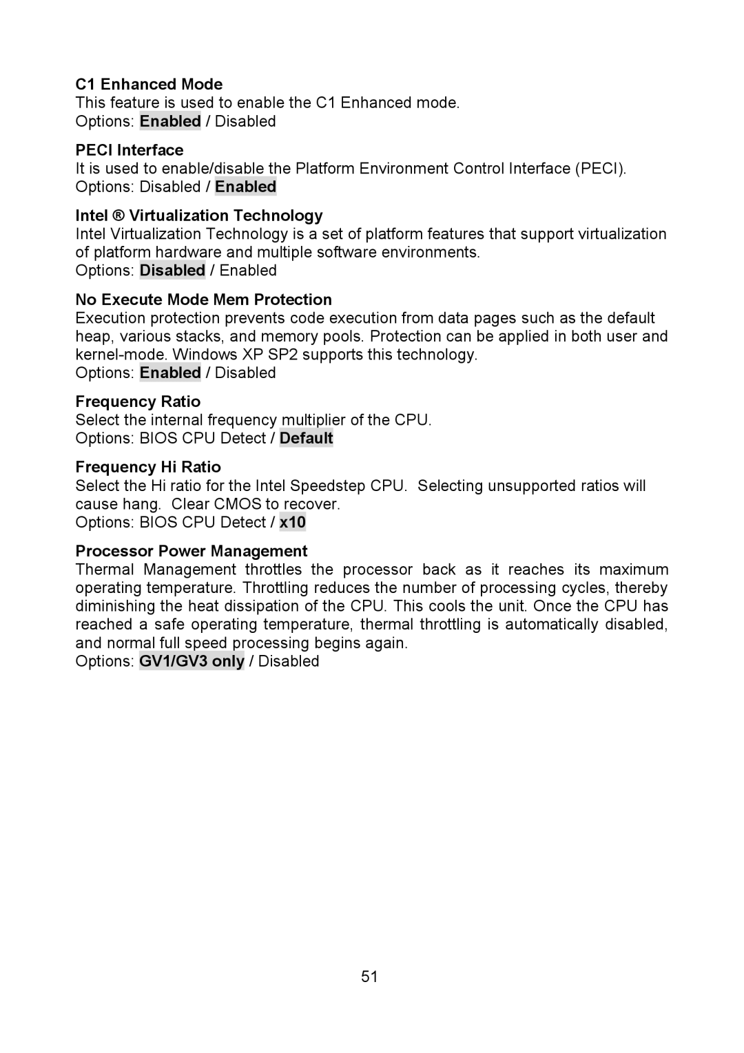 Tyan Computer Q35T C1 Enhanced Mode, Peci Interface, Intel Virtualization Technology, No Execute Mode Mem Protection 