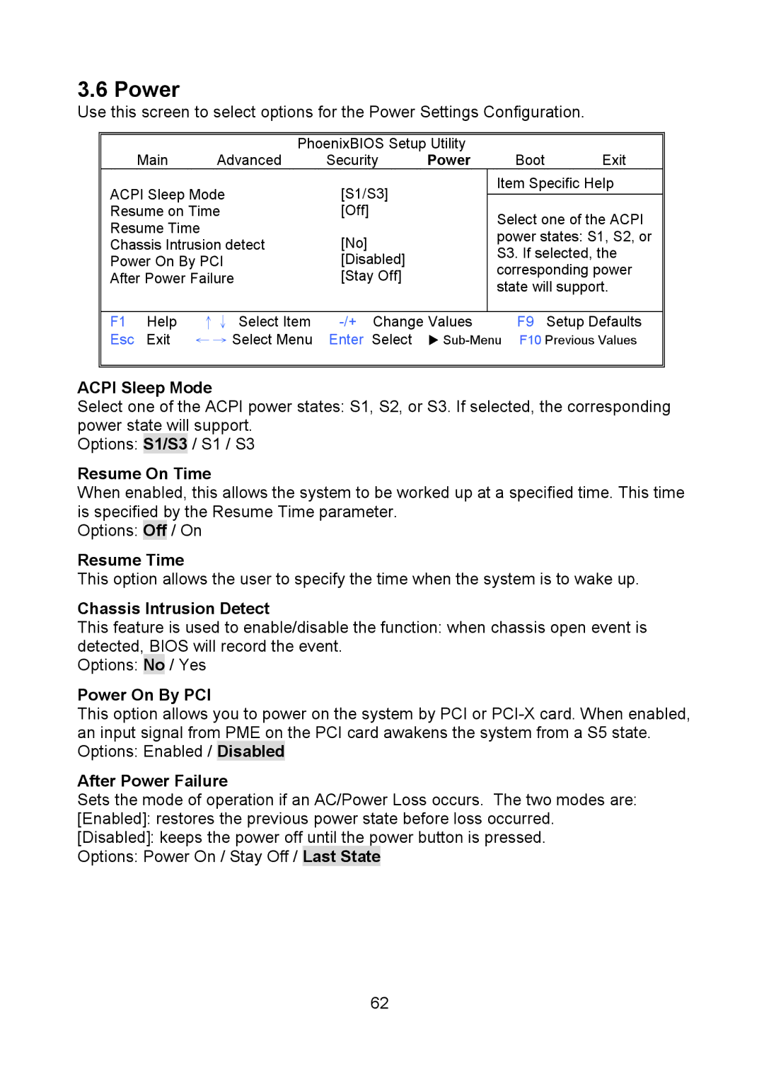 Tyan Computer S5520, Q35T warranty Power 