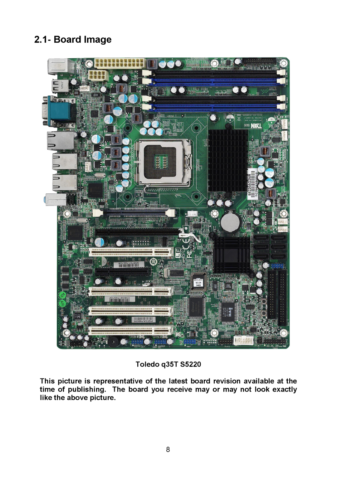 Tyan Computer S5520, Q35T warranty Board Image 