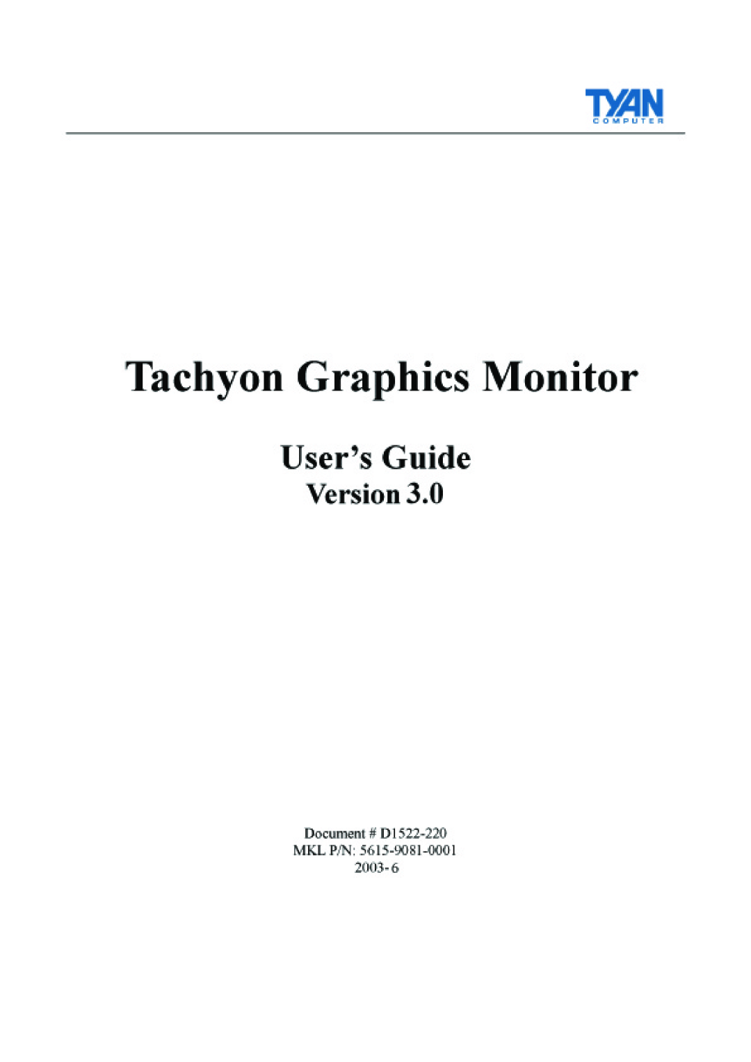 Tyan Computer tgm 300 manual 