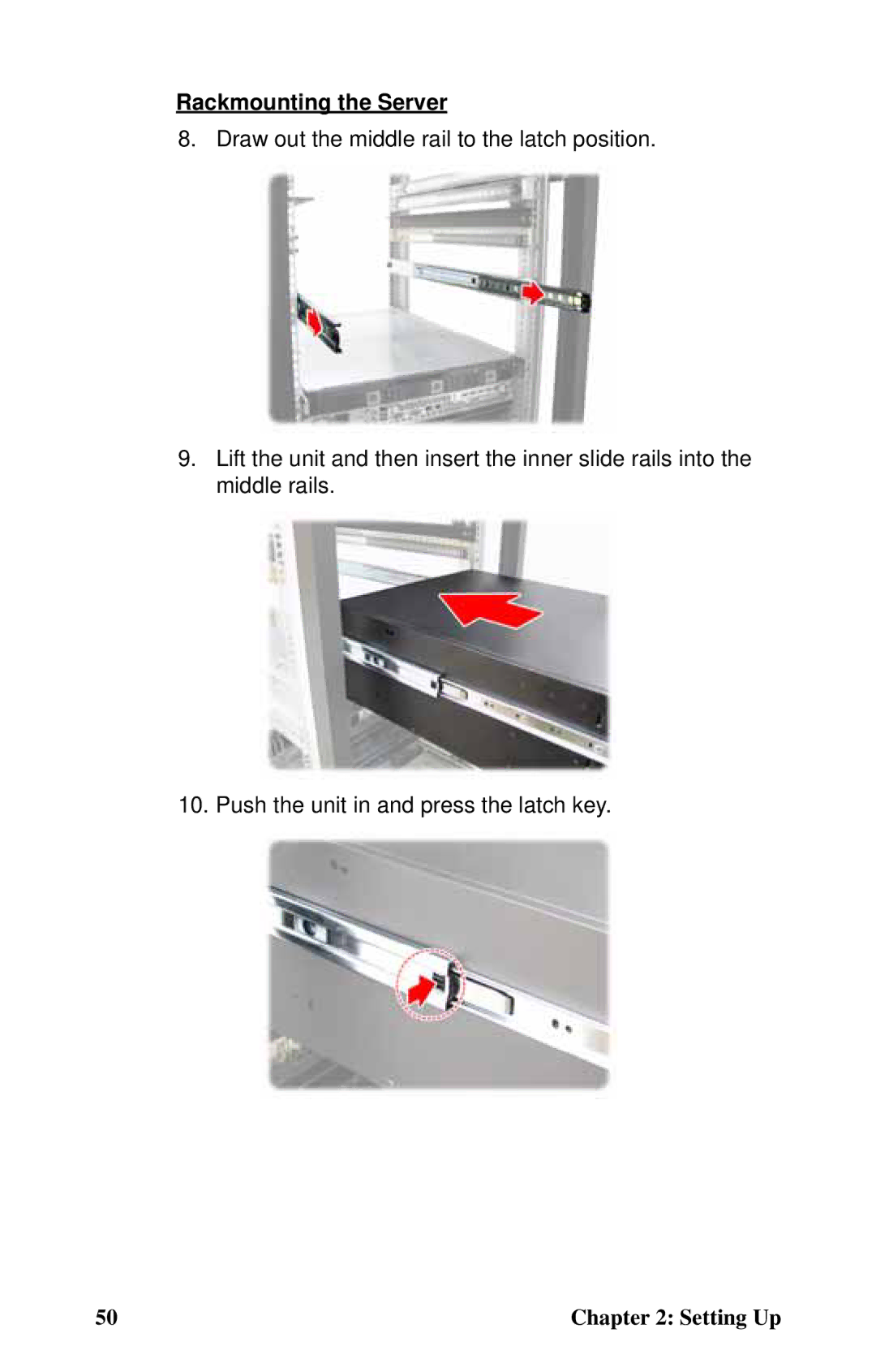 Tyan Computer B4985F48V8HR (Rackmount), Transport FT48, B4985F48V8HR (Tower) manual Rackmounting the Server 