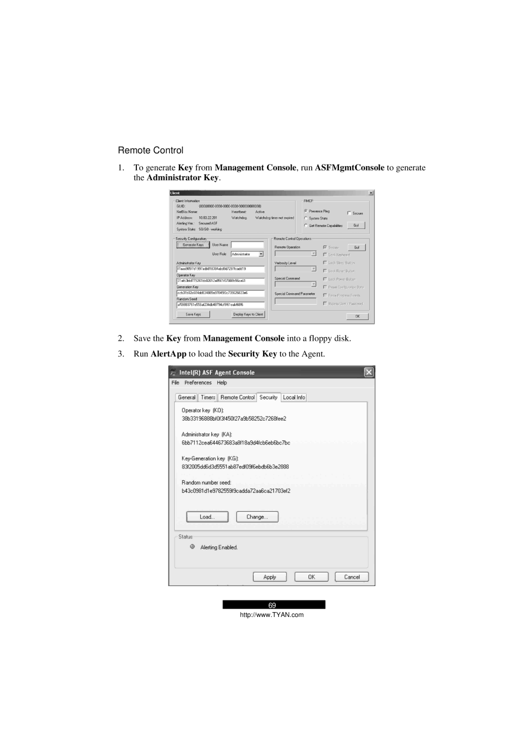 Tyan Computer B5103G12S2, Transport GS12 manual Remote Control 