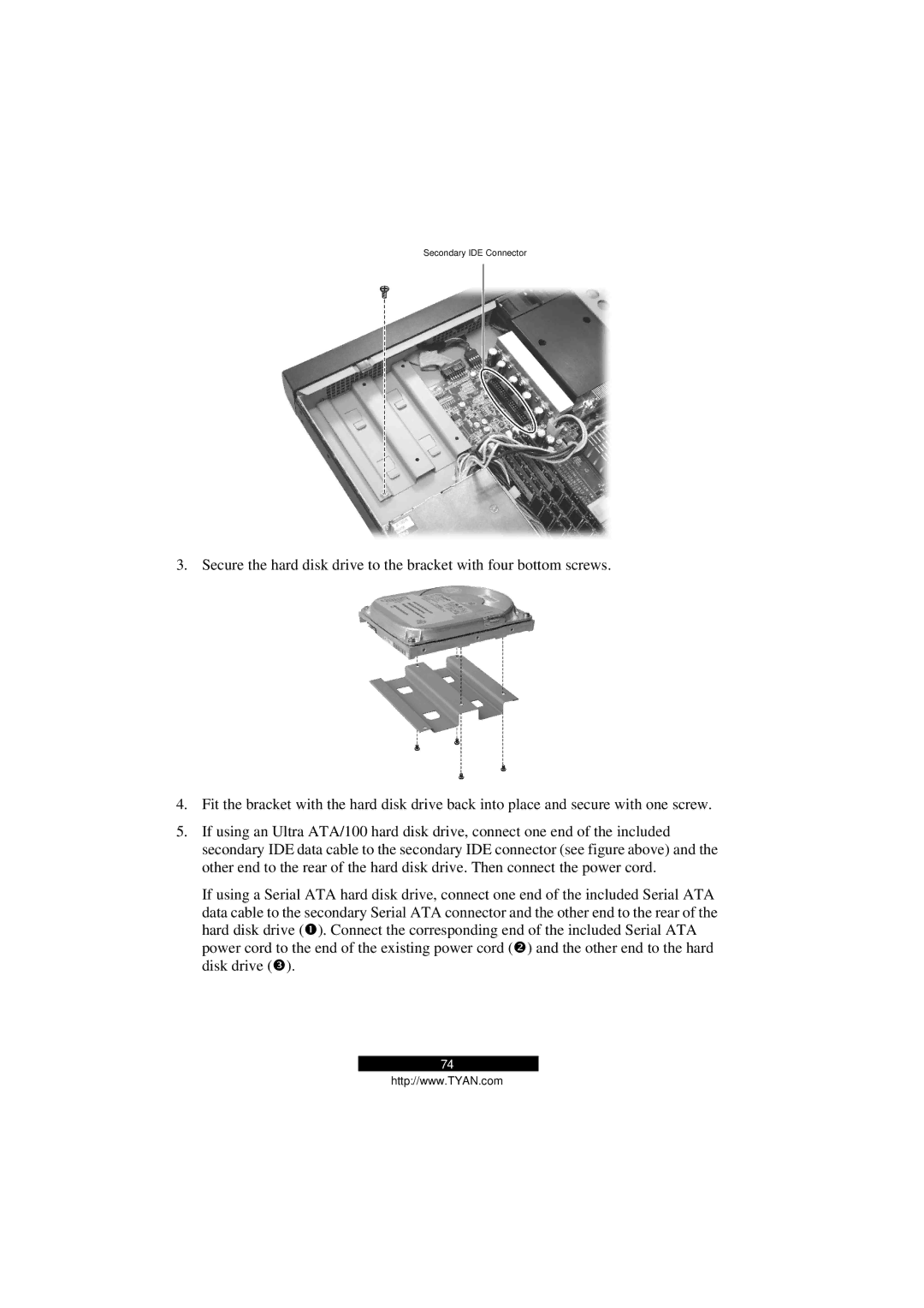 Tyan Computer Transport GS12, B5103G12S2 manual Secondary IDE Connector 