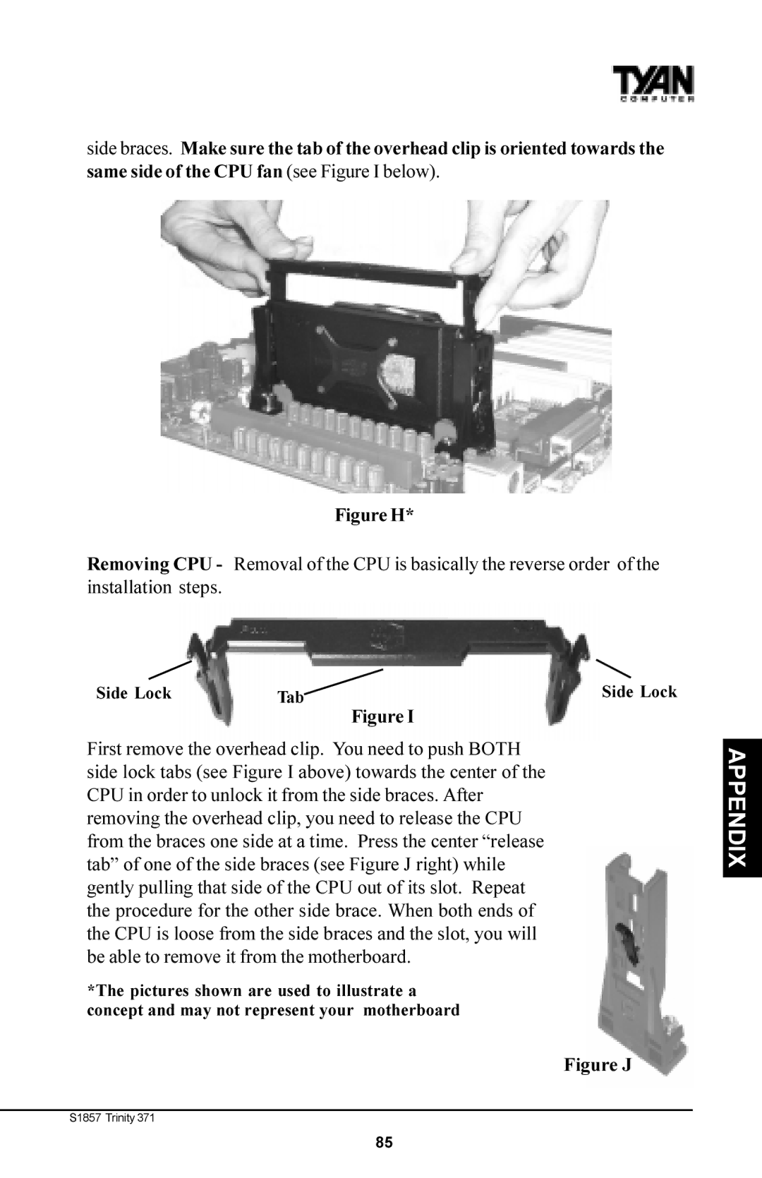 Tyan Computer Tyan S1857, Trinity 371 Motherboard manual Figure H 