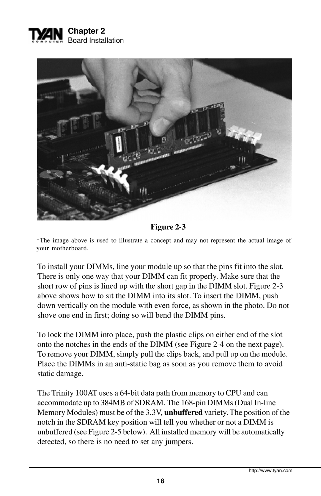 Tyan Computer Tyan S1598 user manual Chapter 