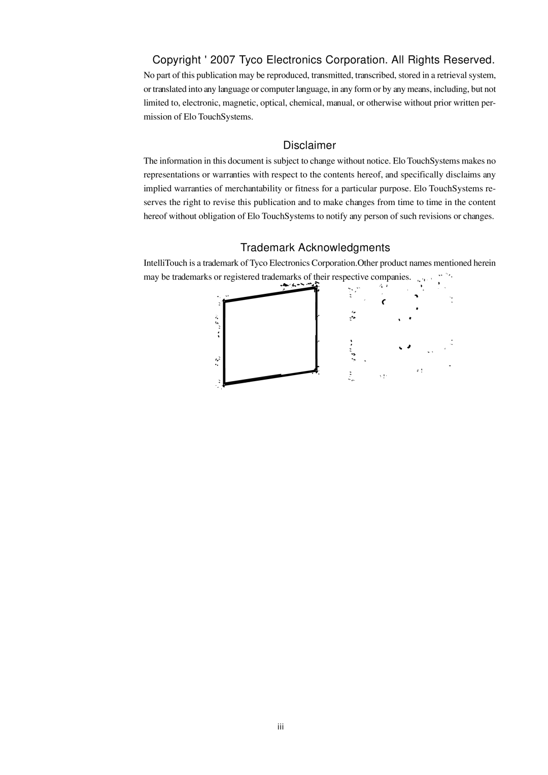 Tyco 1939L manual Disclaimer, Trademark Acknowledgments 