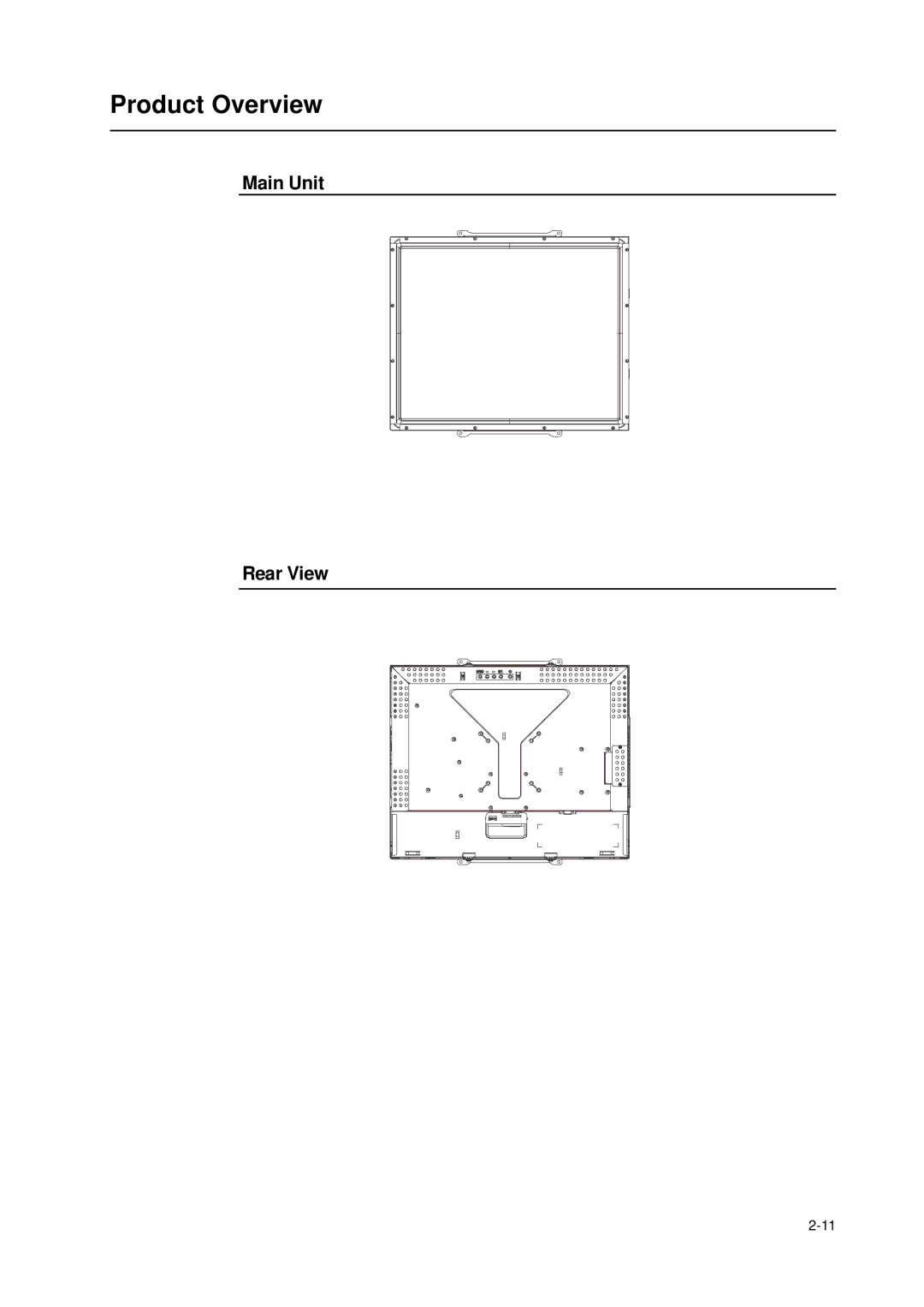 Tyco 1939L manual Product Overview, Main Unit Rear View 