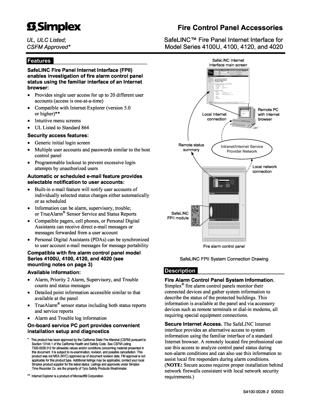 Tyco installation manual 4100U Fire Indicator Panel, Fire Alarm System, Installation & Maintenance, Australian, Manual 