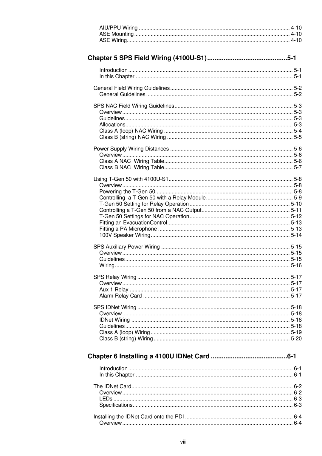 Tyco installation manual SPS Field Wiring 4100U-S1 