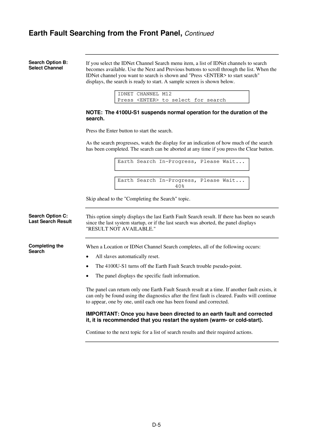 Tyco 4100U-S1 installation manual Result not Available 