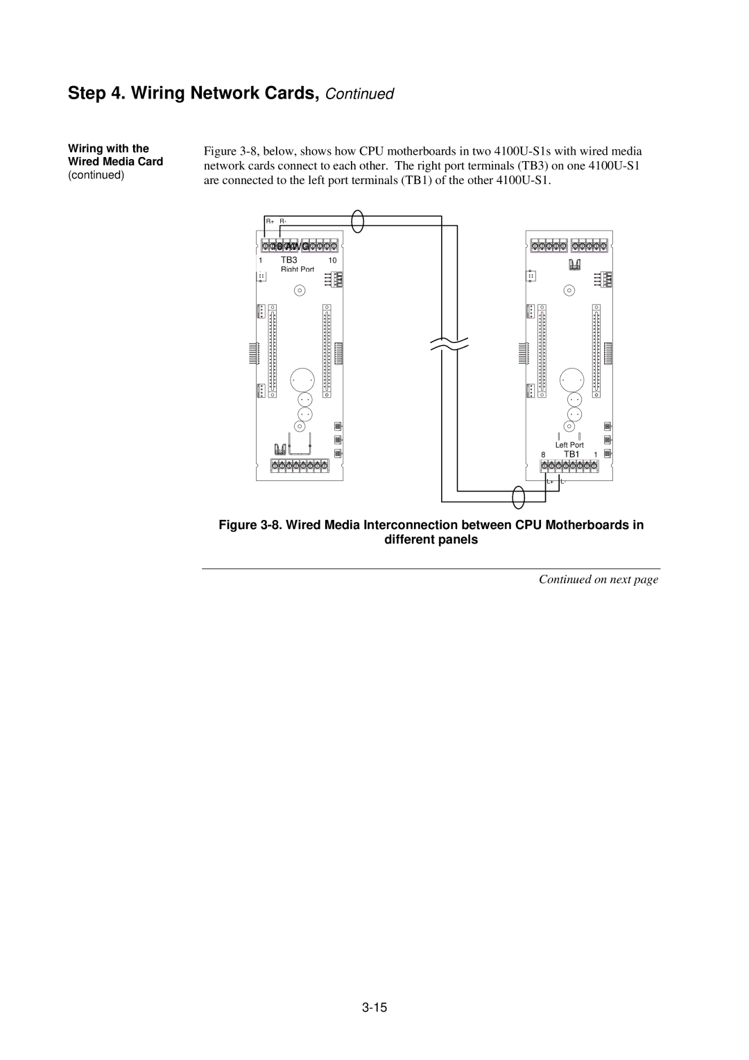 Tyco 4100U-S1 installation manual Wiring with the Wired Media Card 